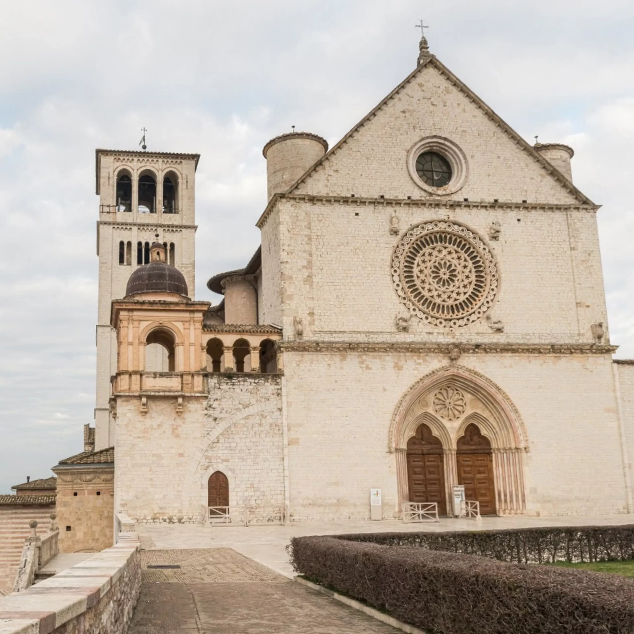 Exterior of the Basilica of Saint Francis in Assisi